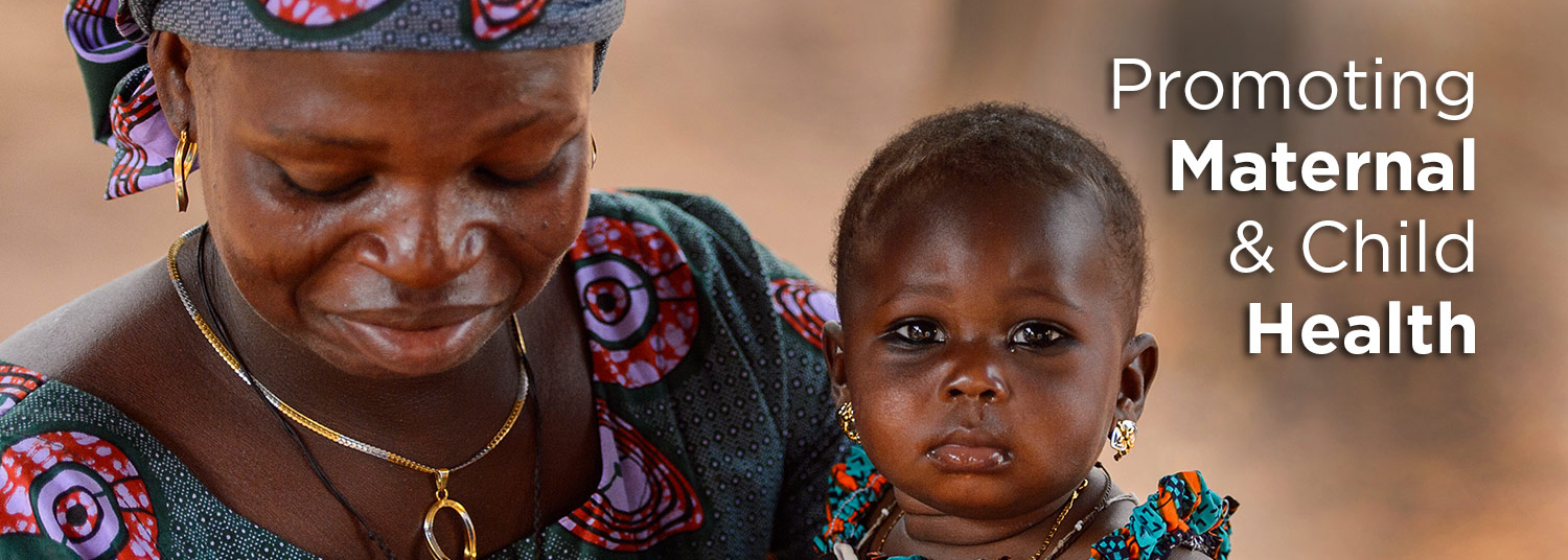 Promoting Maternal and Child Health Banner